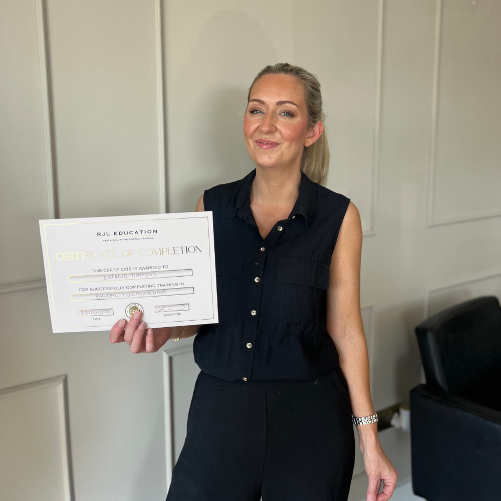 Bridal & Occasion Hair Course - One Day Experienced Hairdresser Course RJL Education